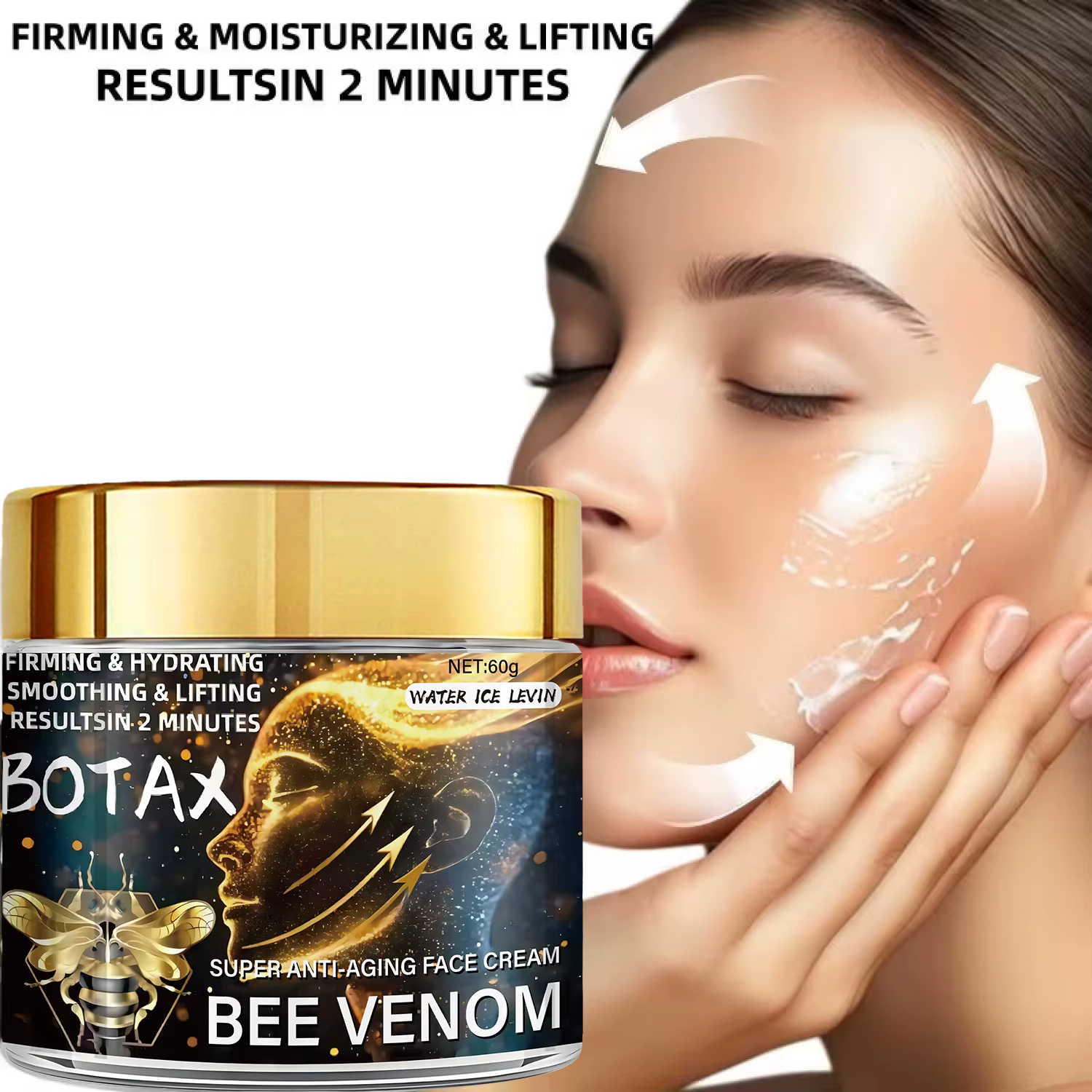 Crème anti-rides au venin d'abeille BOTAX : résultats en 2 minutes