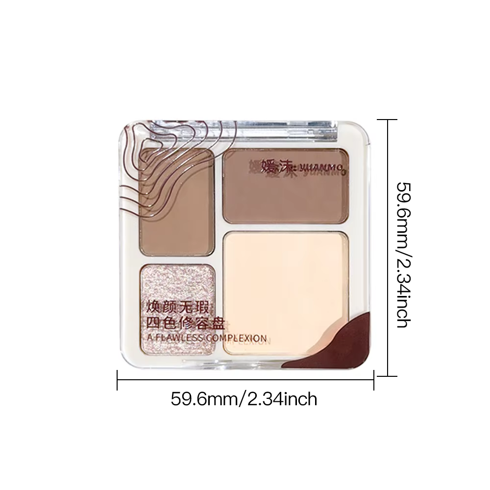 Palette de contour de reflets tridimensionnels pour le visage
