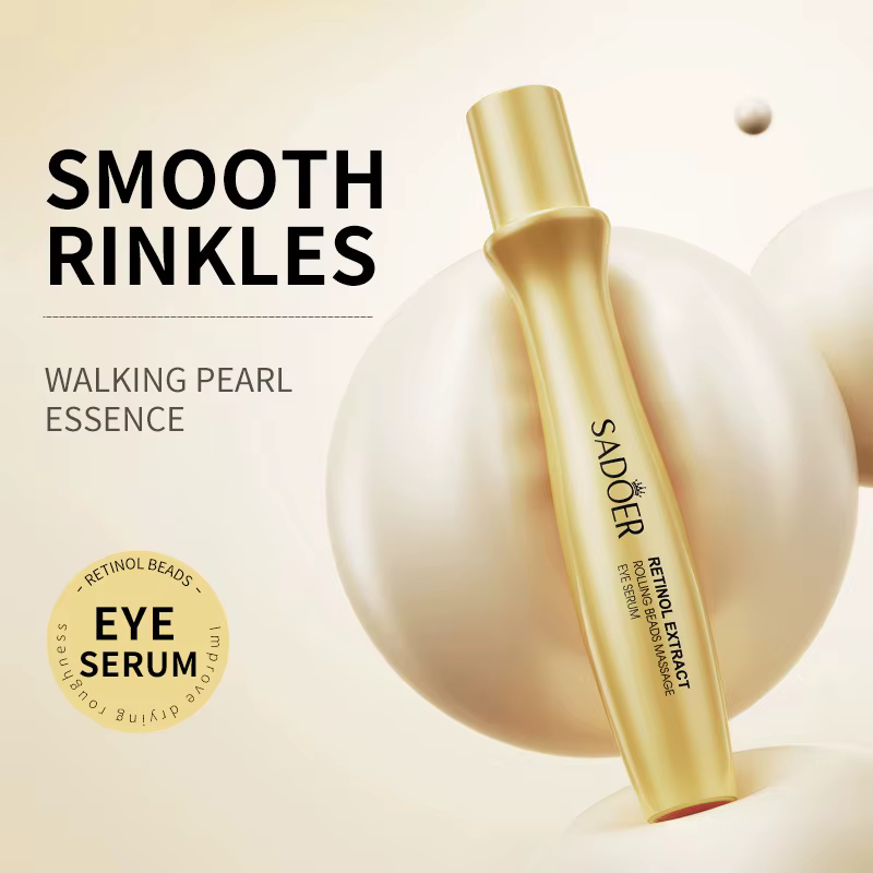Crème pour le visage d'escargot + sérum de rouleau de Massage des yeux au rétinol 2 pièces sac