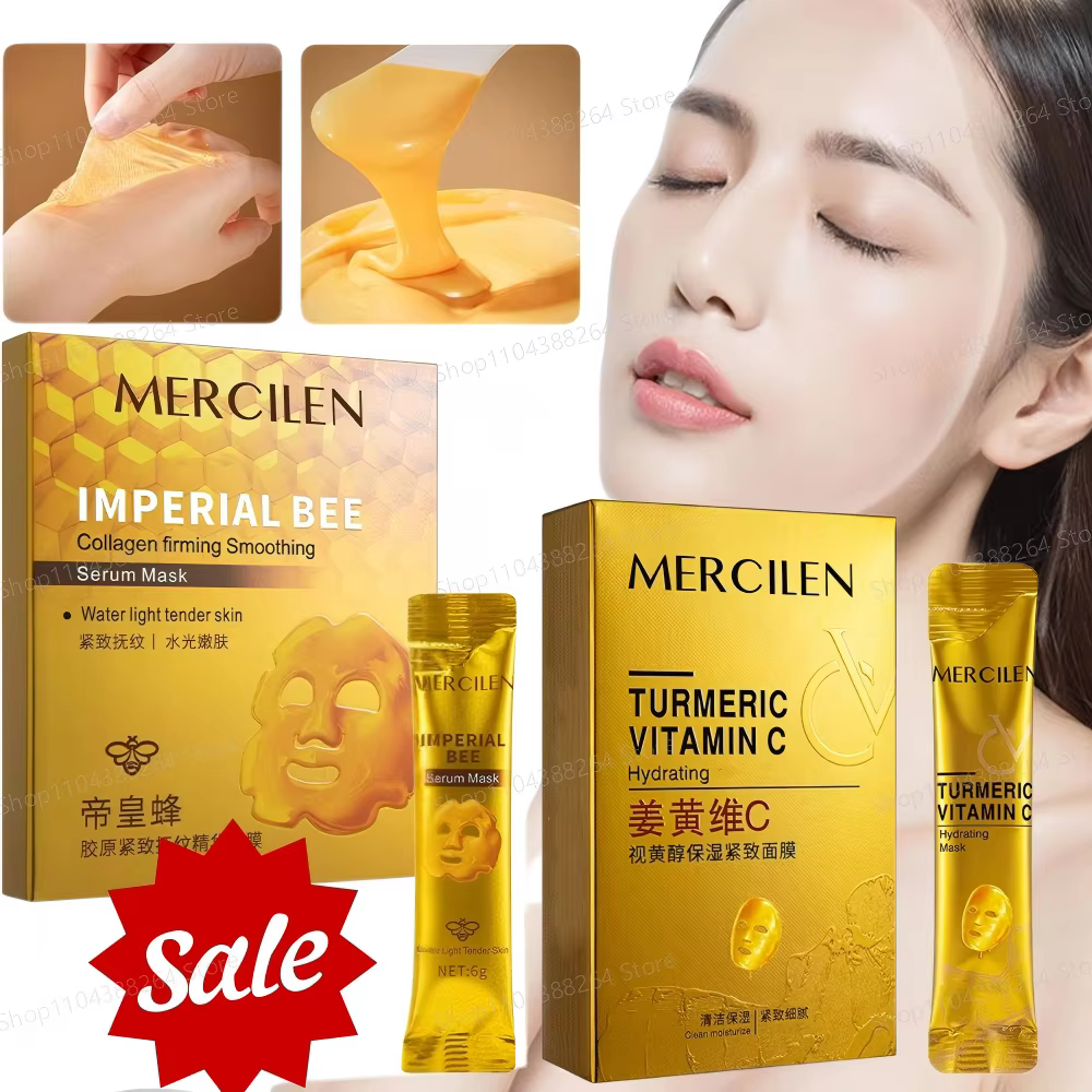Masque hydratant et raffermissant au collagène/curcuma et vitamine C