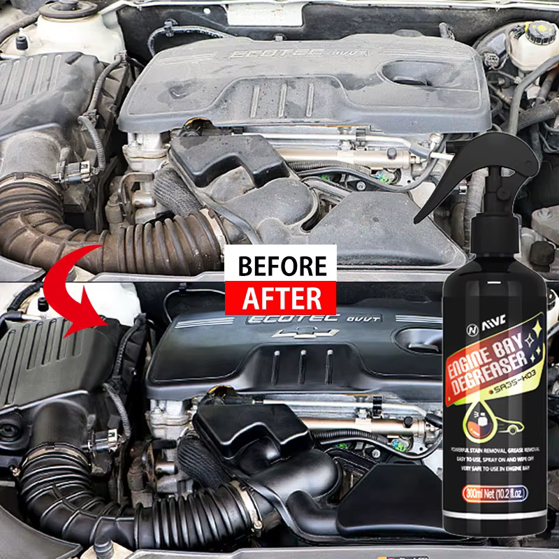 Nettoyant puissant pour compartiment moteur de voiture, produit de décontamination pour l'entretien automobile