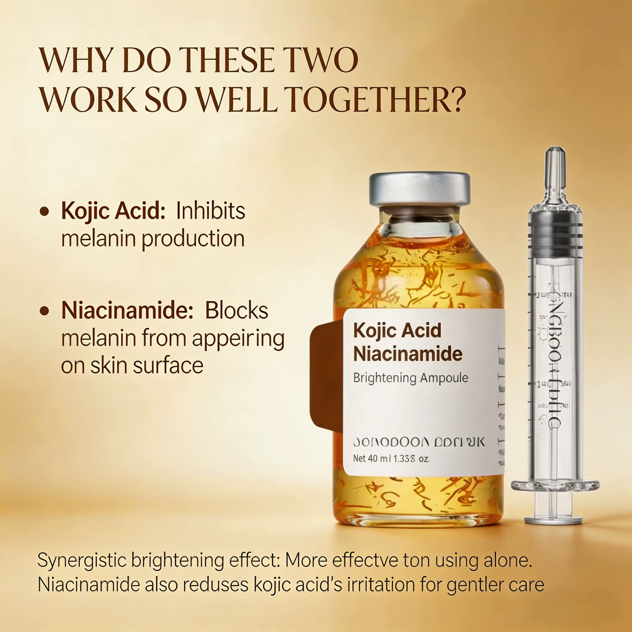 Sérum Éclaircissant à l'Acide Kojique et Niacinamide