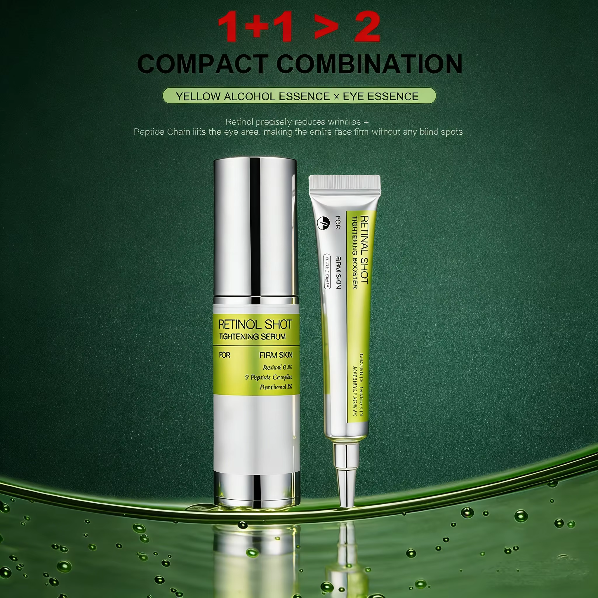 Sérum pour le visage raffermissant au rétinol coréen Réduction des rides Lifting