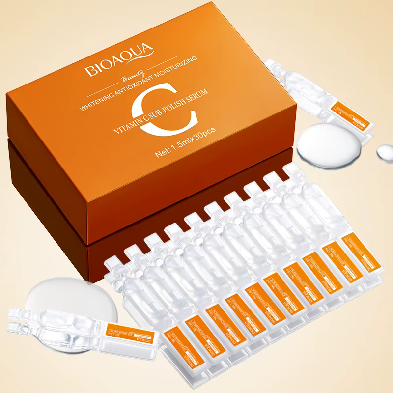 30 pièces/boîte BIOAQUA vitamine C blanchissant visage sérum ensembles