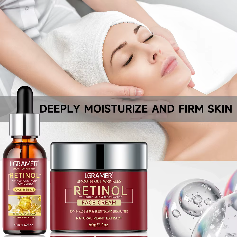 Rétinol sérum Combo crème pour le visage Lifting raffermissant réparateur