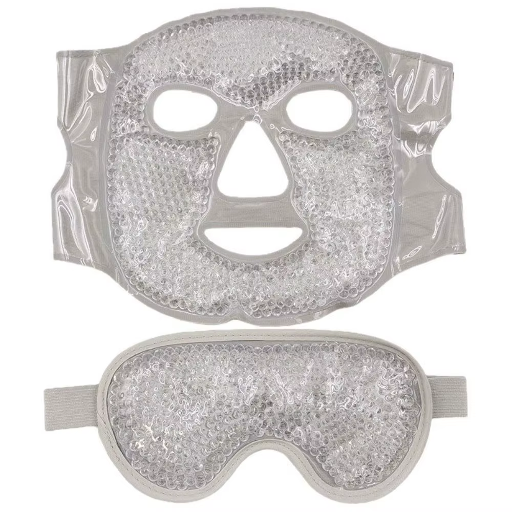 Lot de 2 masques oculaires en gel réfrigérant