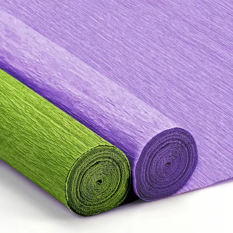 Lot de papier crépon épais, feuilles de papier crépon pour la création de fleurs, papier crépon pour la Saint-Valentin