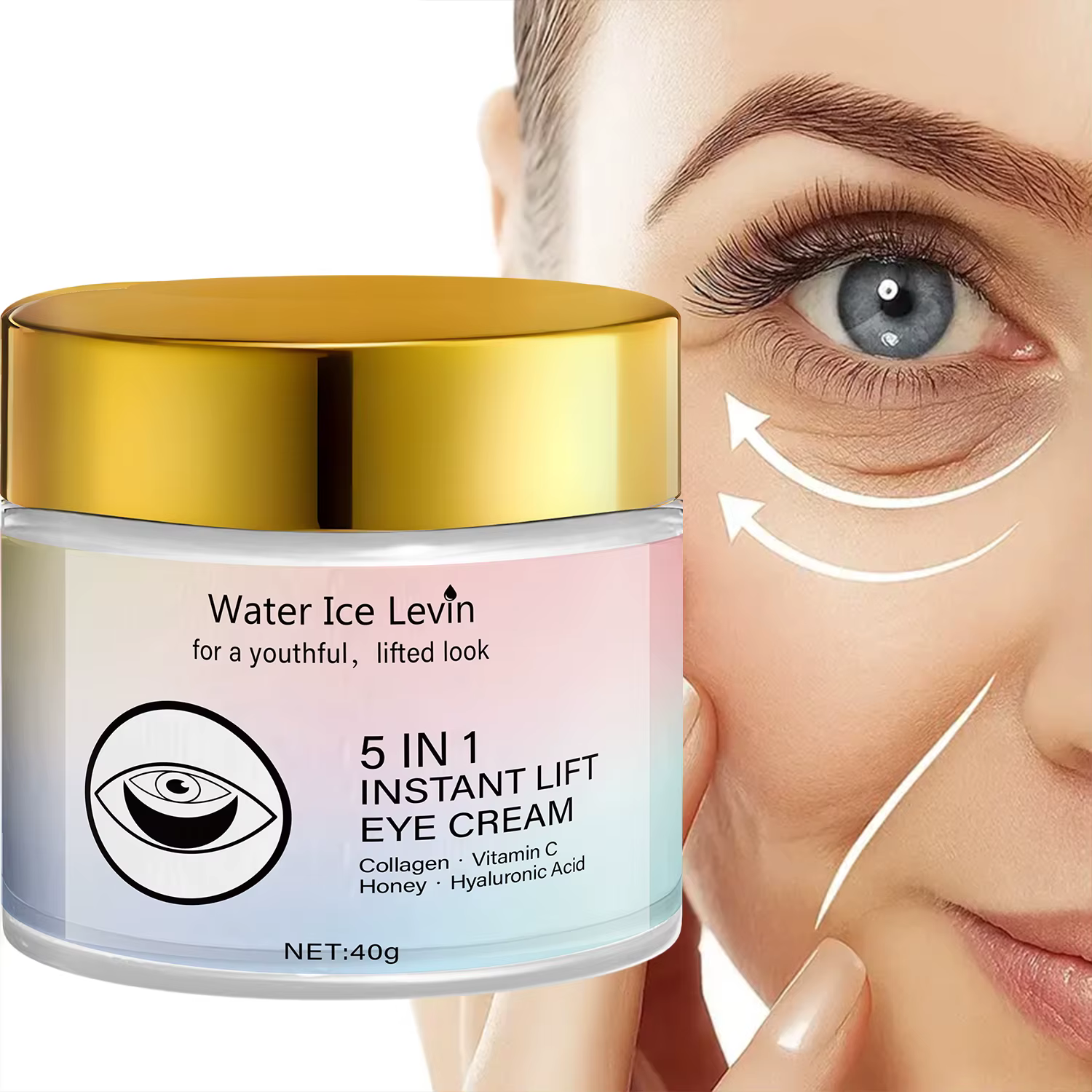 Crème pour les yeux, antioxydant éclaircissant aux vitamines