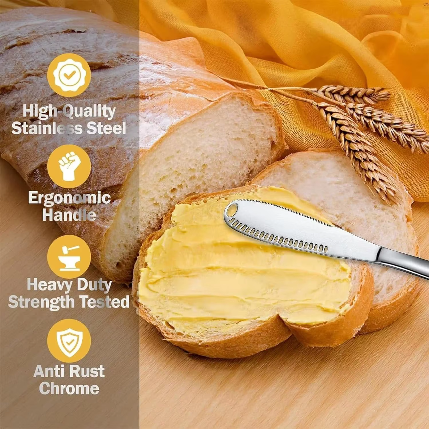 Couteau à beurre, vaisselle, fromage avec trous, couteau à crème, couteau à pain et à confiture, couteau à beurre au fromage 1 pièces