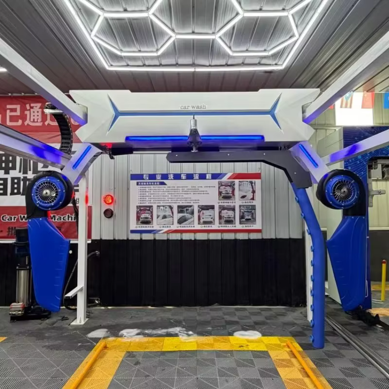 Système de nettoyage sans contact complet, tunnel de lavage de voitures automatisé sans brosses, machine de lavage de voitures en libre-service
