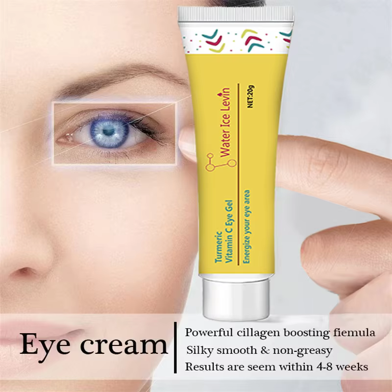 Curcuma vitamine C crème pour les yeux éclaircissante cernes raffermissant la peau sérum de réparation instantanée