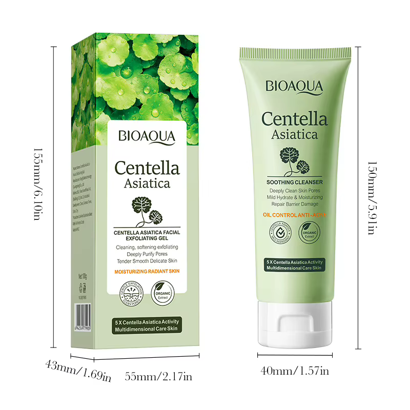 Gel exfoliant pour le visage BIOAQUA à la Centella asiatica