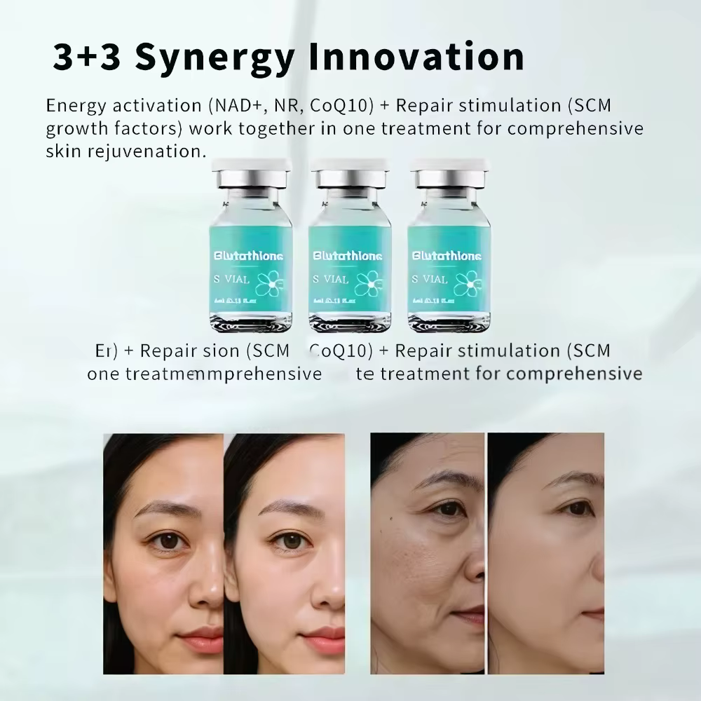 Ampoule d'essence de glutathion 4 ml × 5 - Sérum facial hydratant en profondeur pour éclaircir et raffermir