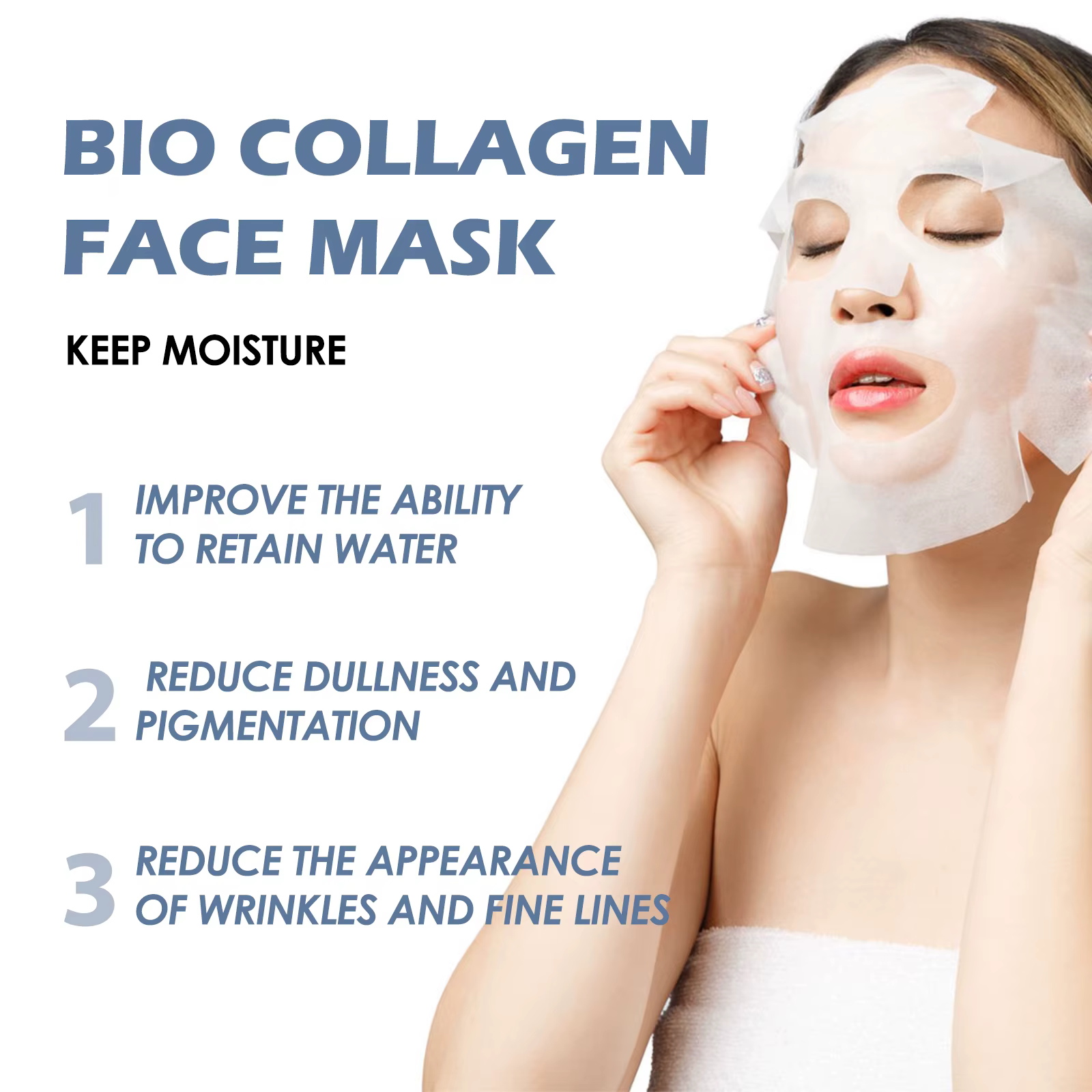 Masque au collagène coréen hydratant pour la nuit
