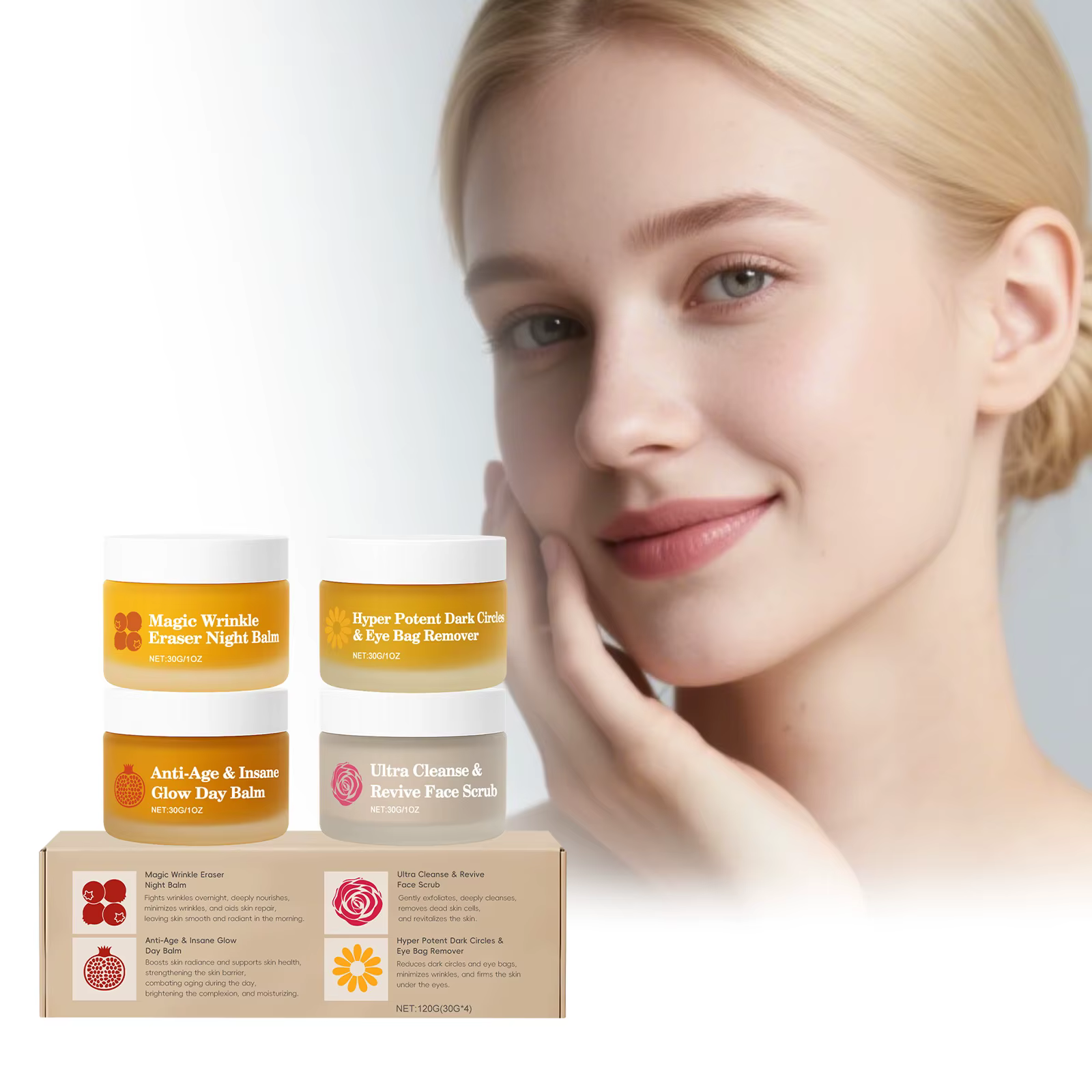 Ensemble de soins de la peau jour et nuit