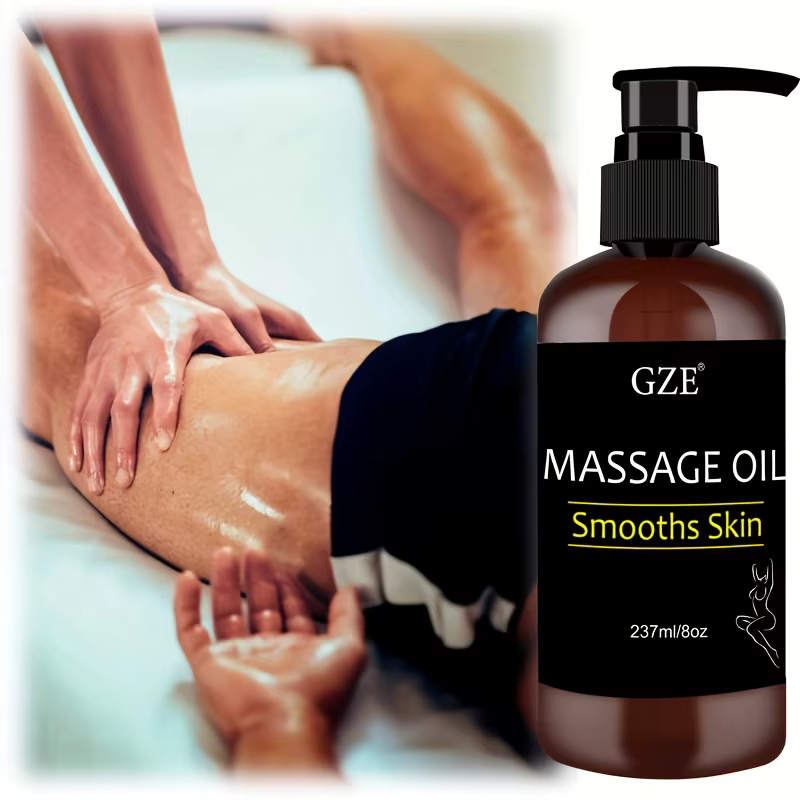 GZE corps lisse peau huile de Massage infusée de collagène et cellule de tige raffermissement