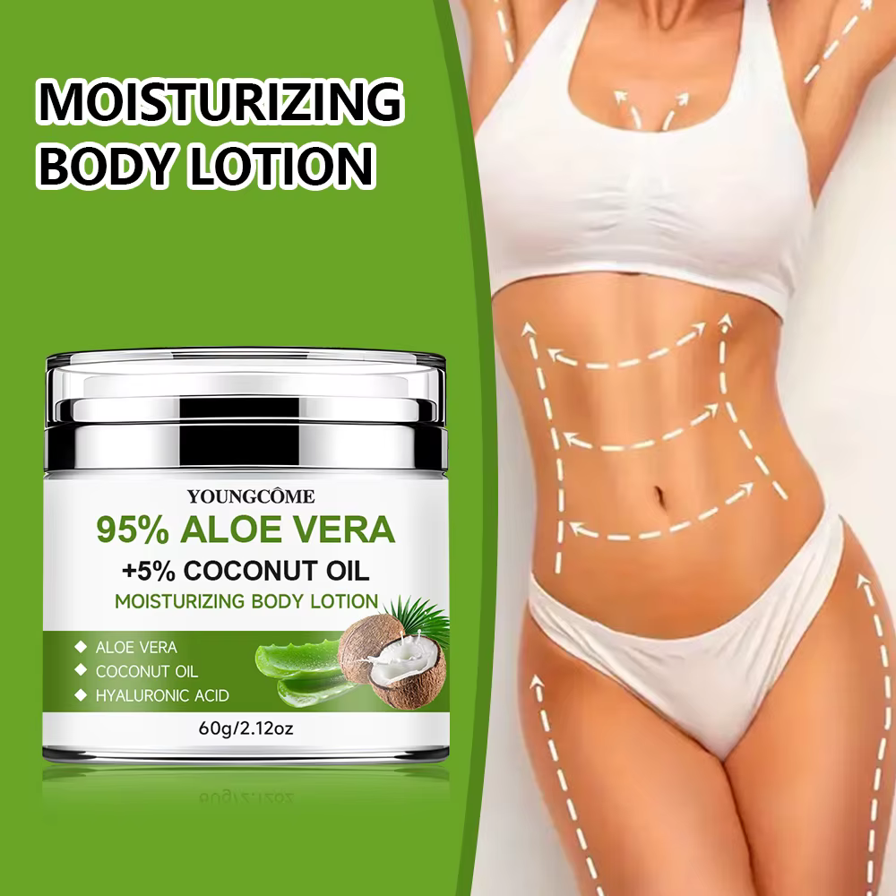 YOUNGCOME Hydratant à l'aloe vera riche en acide salicylique pour hydrater la peau sèche Soins du visage et du corps Anti-âge Fade Fine Line