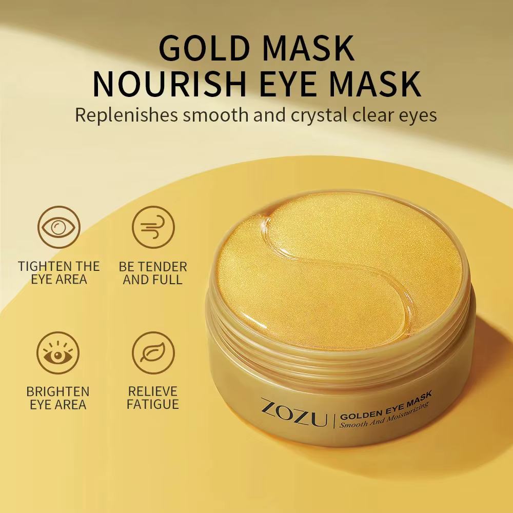 60/120 pièces masque pour les yeux avocat or hydrater raffermissant améliorer les sacs