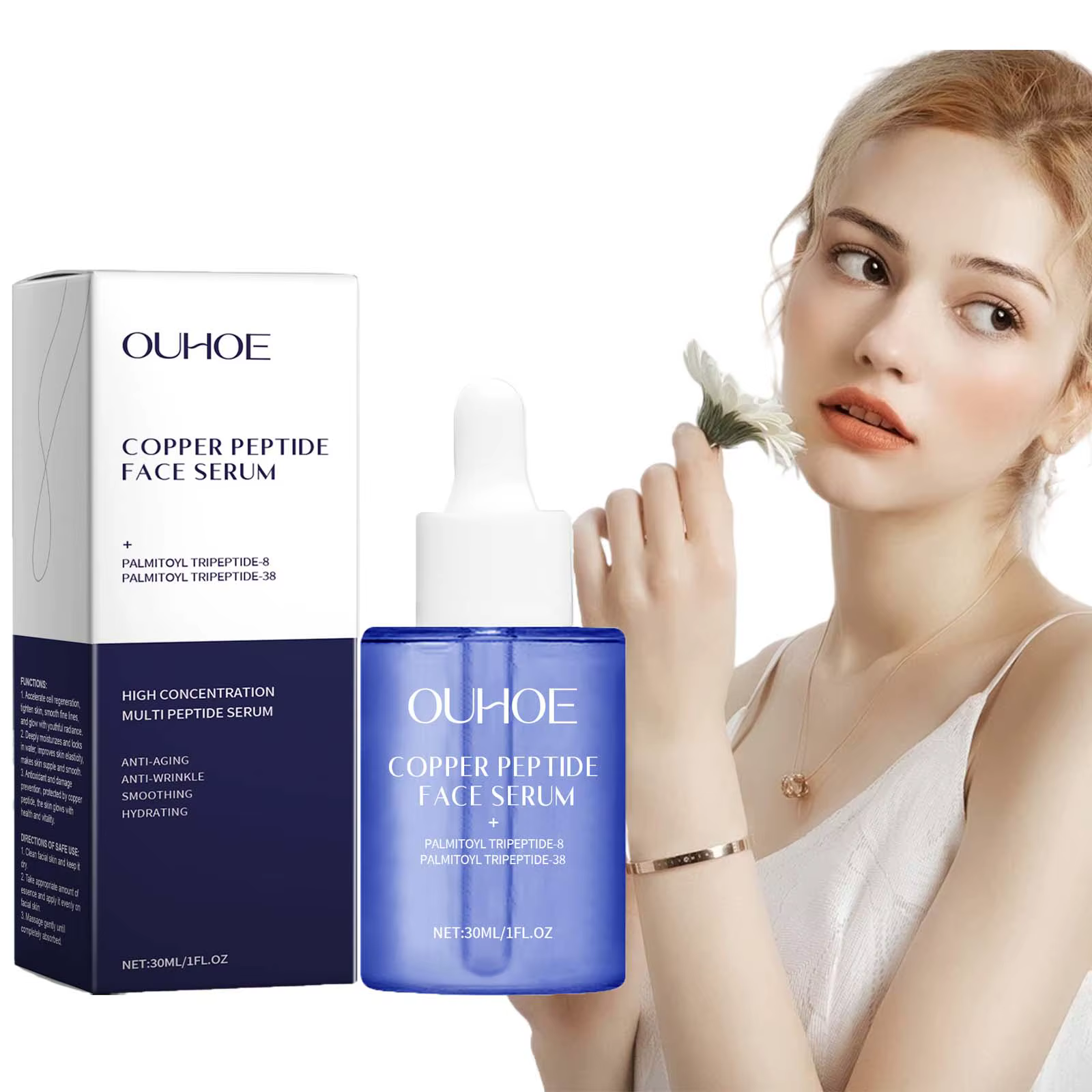 Sérum pour le visage au Peptide de cuivre