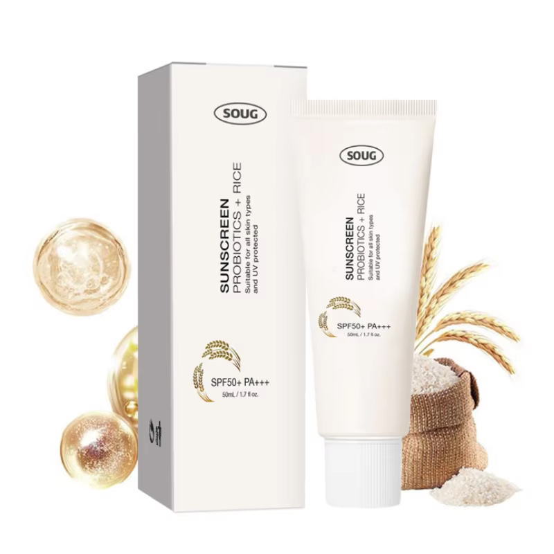Crème solaire coréenne aux probiotiques de riz SPF50+ Rafraîchissante
