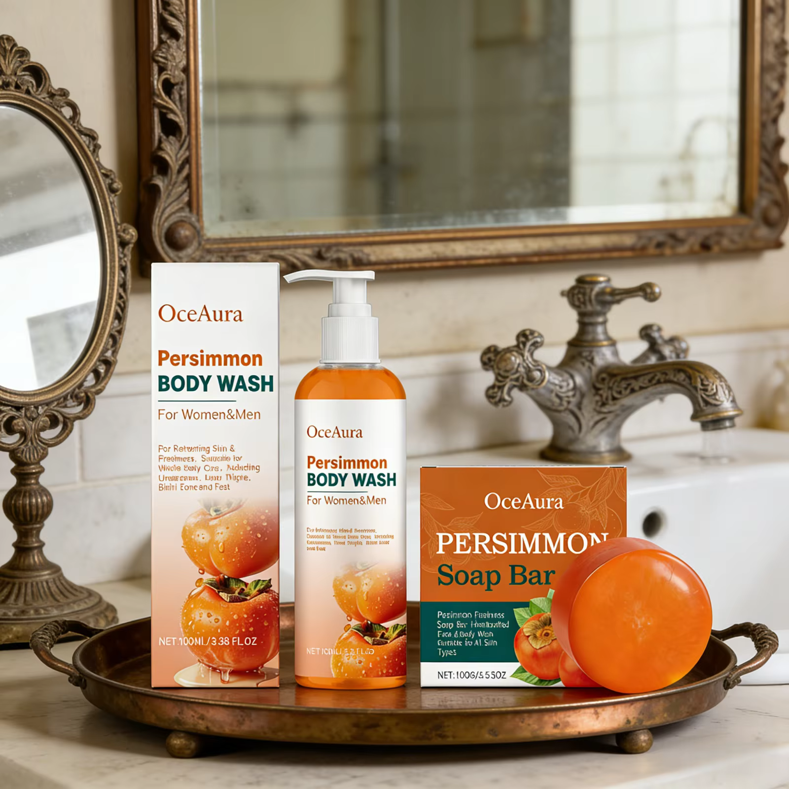 Ensemble de gel douche OceAura Persimmon