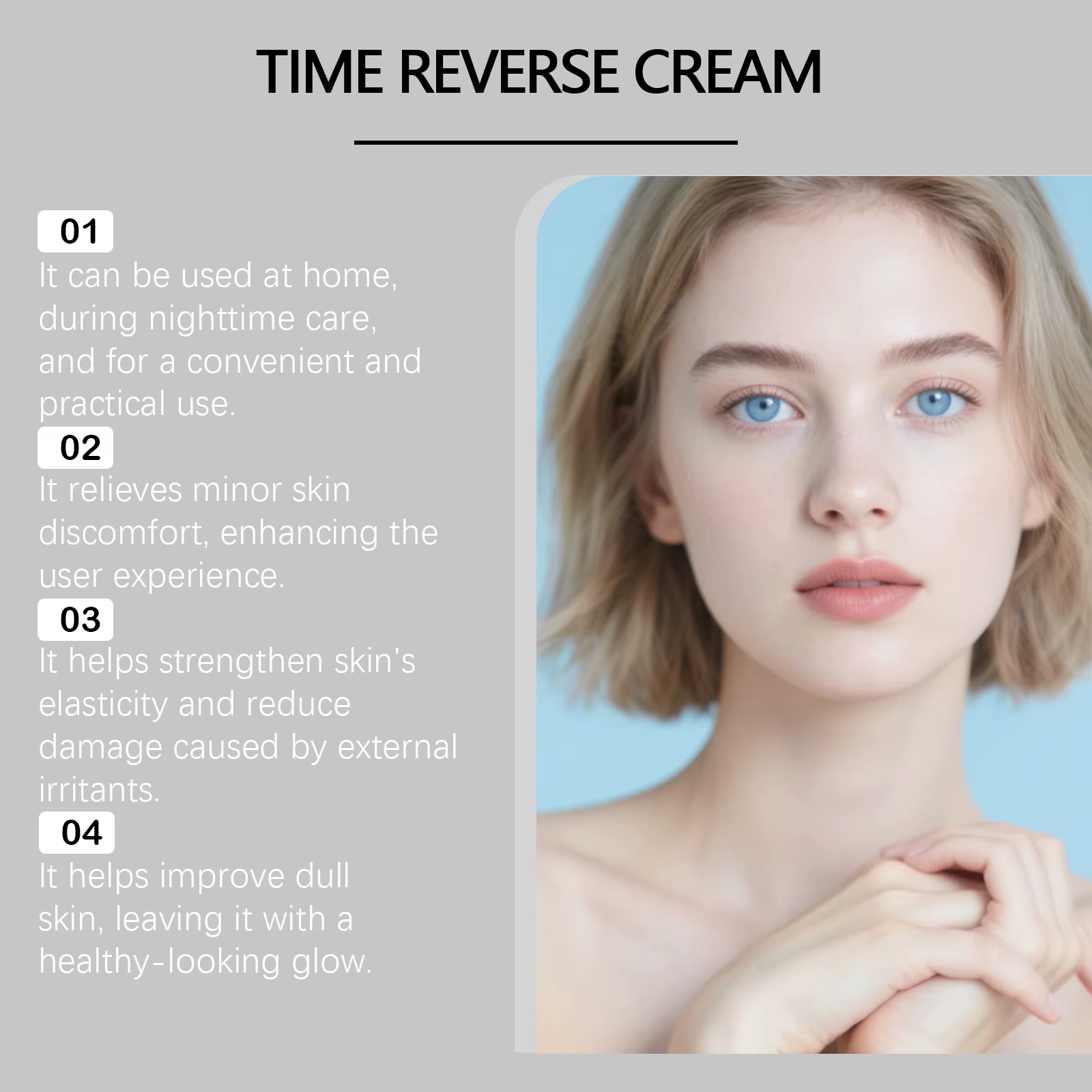 Centella Asiatica Time Reverse crème avancée à absorption rapide et nourrissante hydrate raffermissant Anti-âge