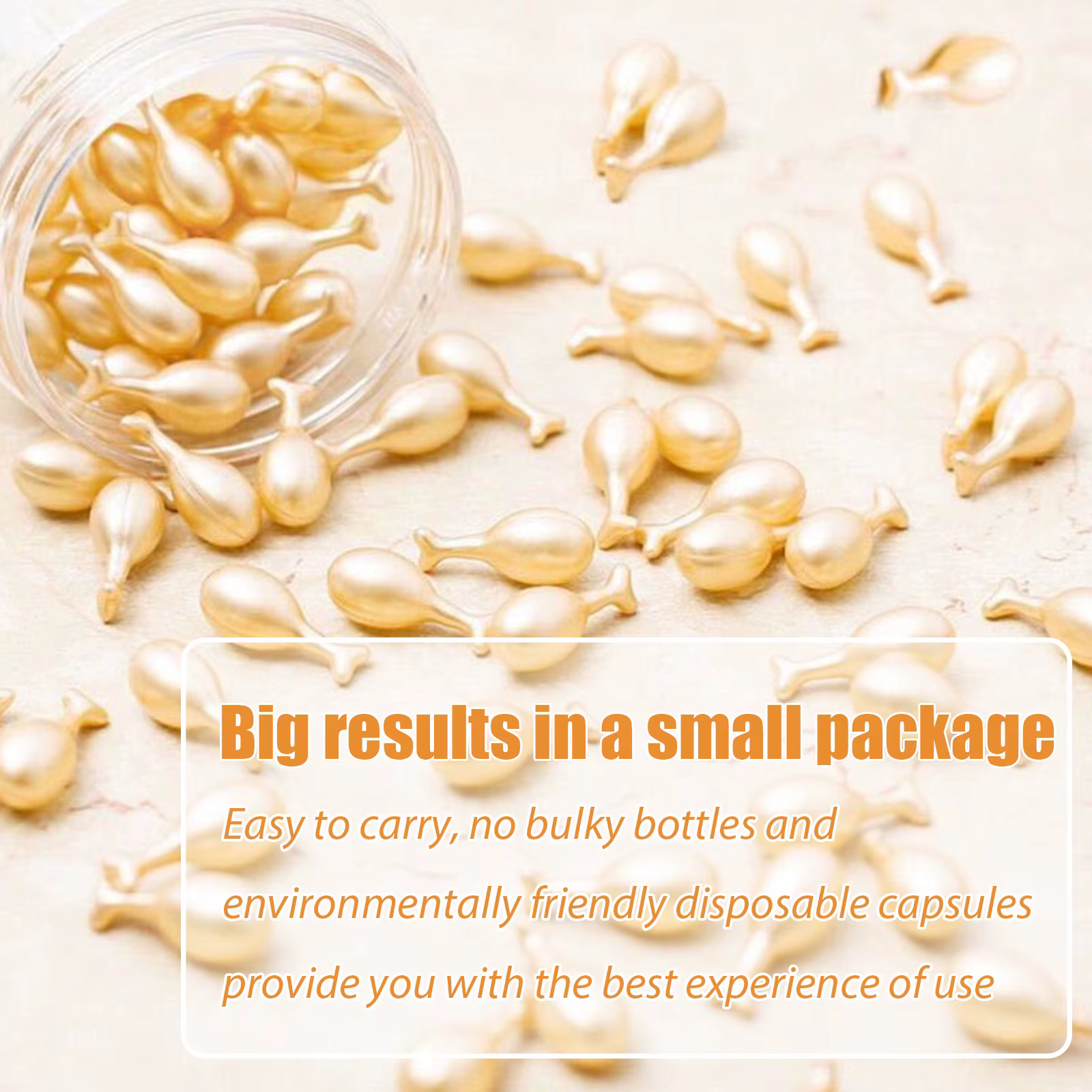 Capsules de soins du visage au collagène