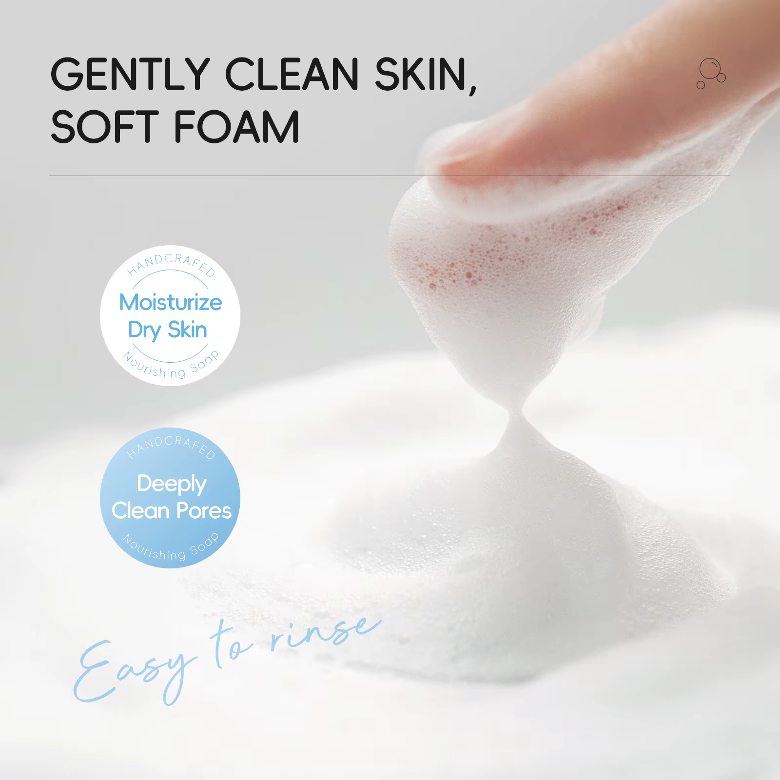 LAIKOU 110g Savon nourrissant au lait nettoyant doux formule non sèche pour peaux douces et lisses
