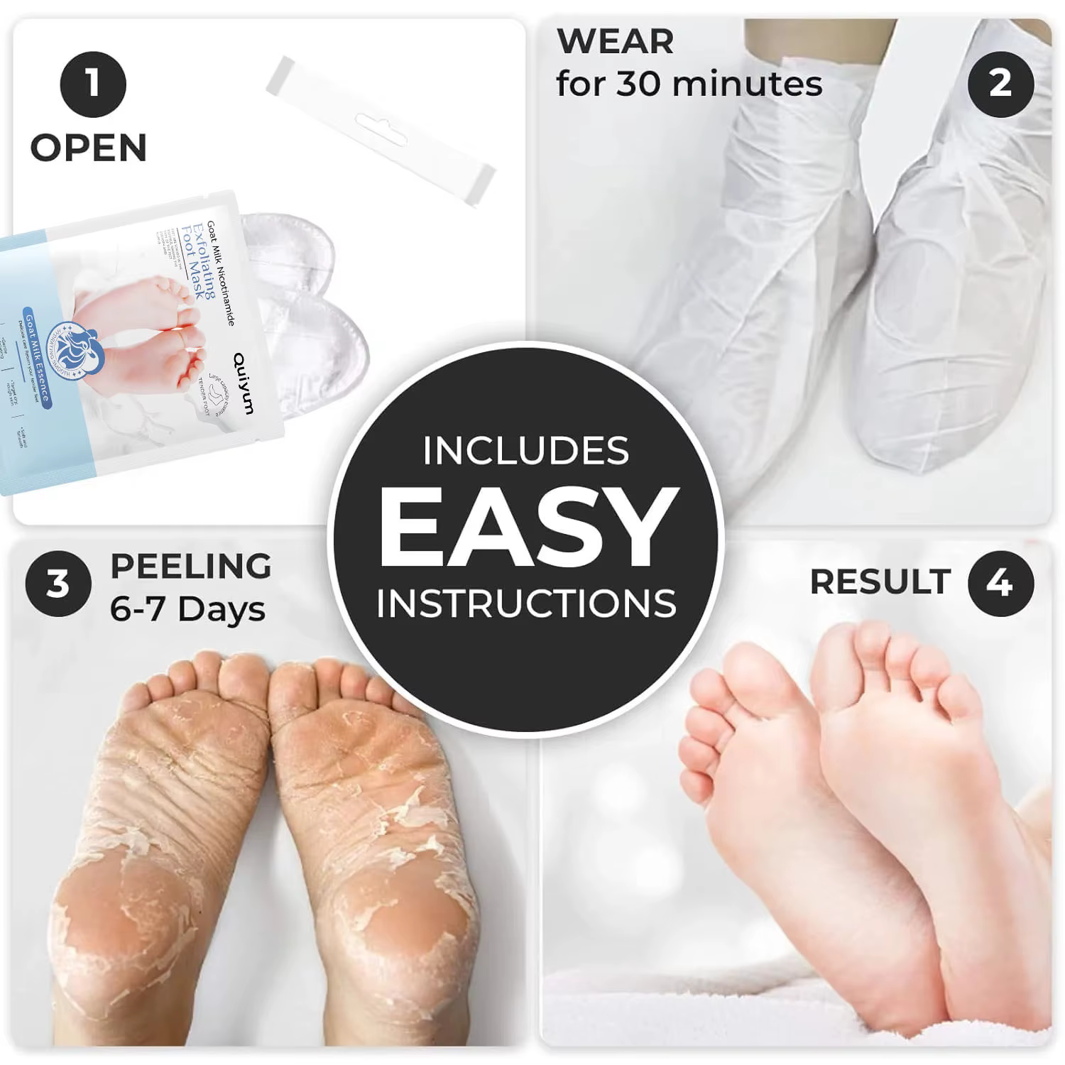Masque exfoliant pour les pieds