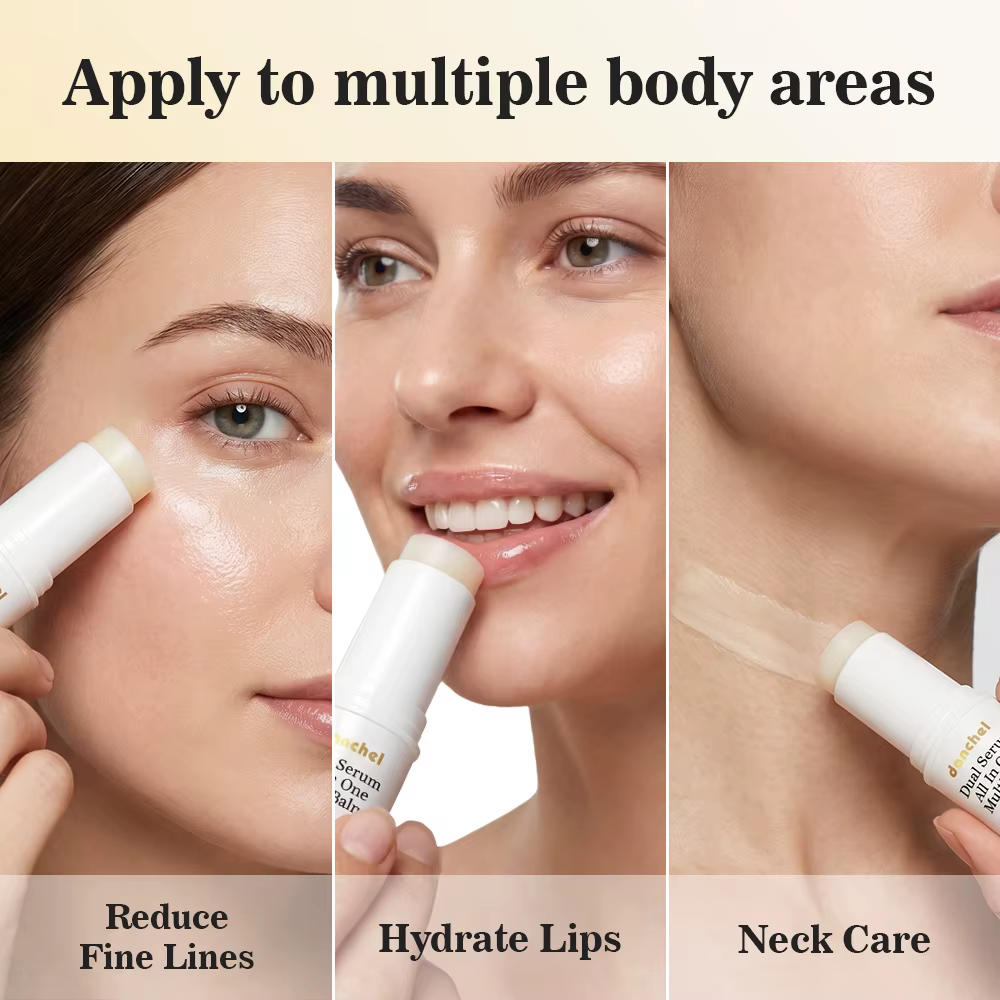 Stick multi-baume végétalien au collagène et à la vitamine C 3-en-1 hydratant