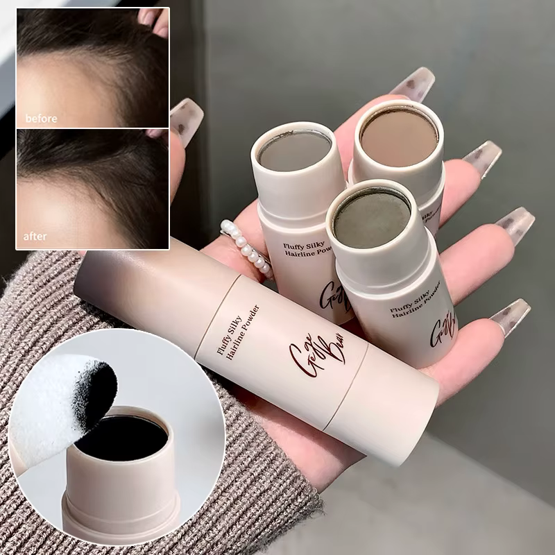 Poudre de camouflage pour la ligne des cheveux
