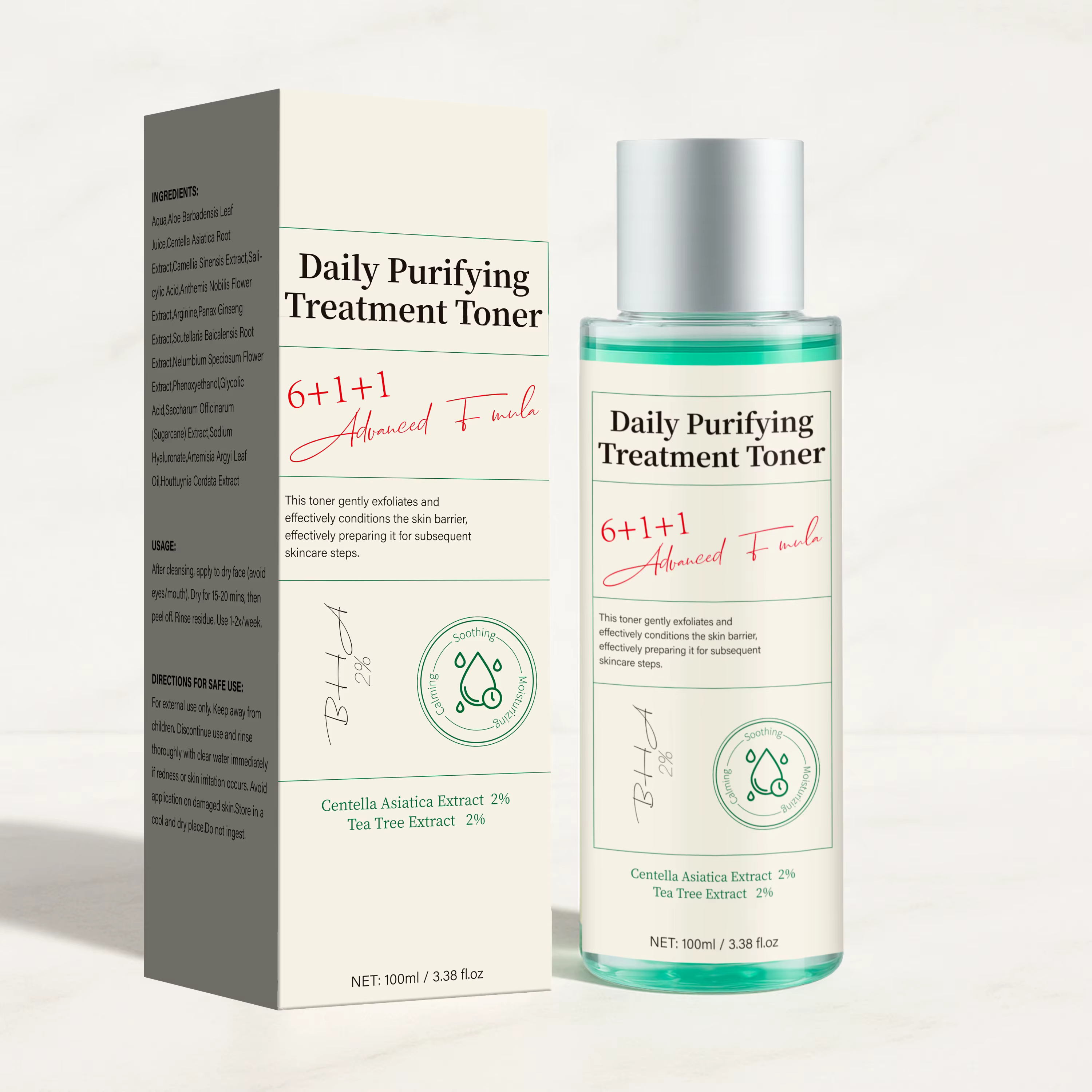 Tonique Purifiant Quotidien avec Acide Salicylique et Centella Asiatica