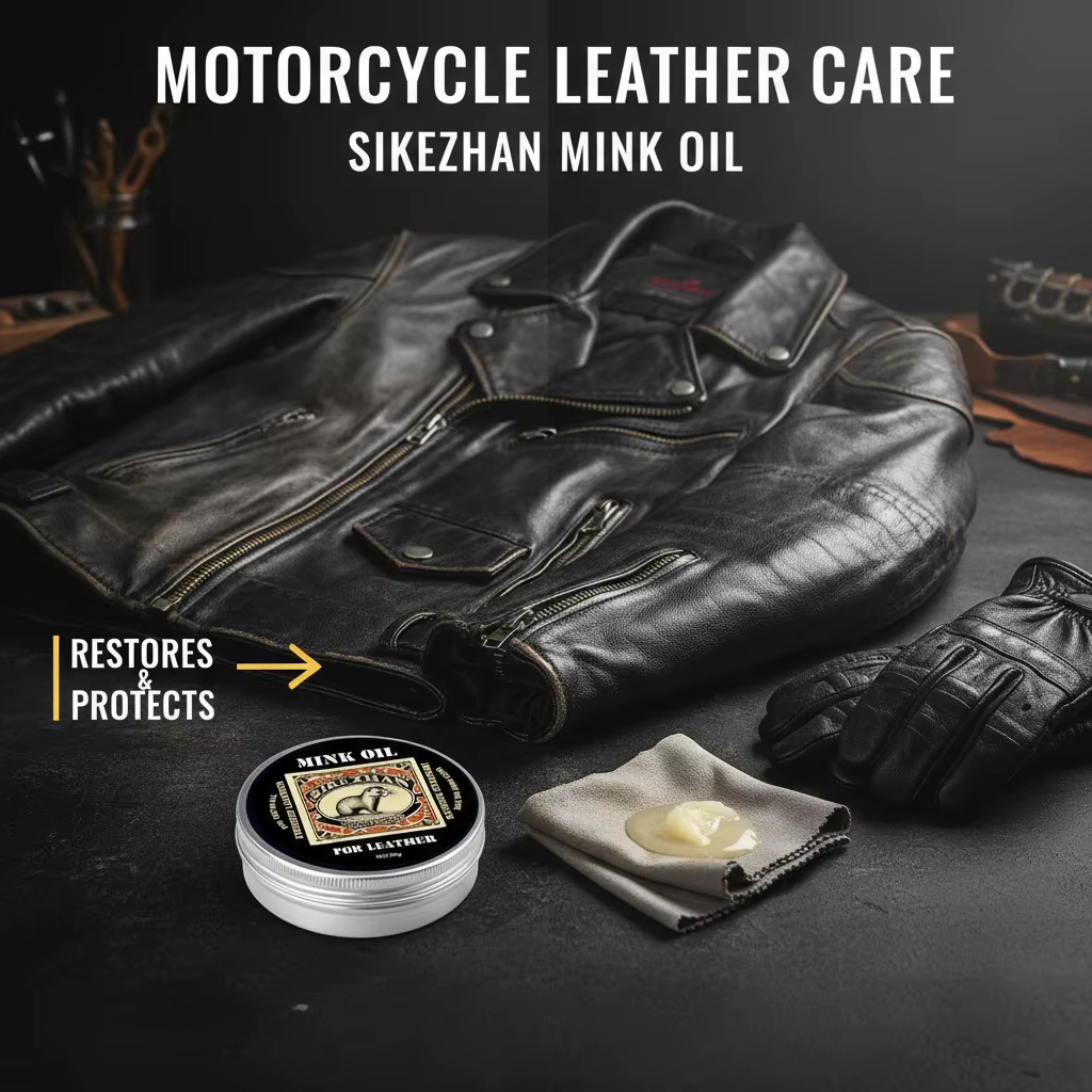Crème d'entretien professionnelle pour cuir de moto, vestes de conditionneur et de nettoyage, pantalons, gants nourrit, protège et représente, cire naturelle 100%