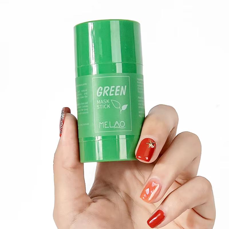 MELAO masque en argile détox purifiant naturel masquage de boue de thé vert pour le visage bâton