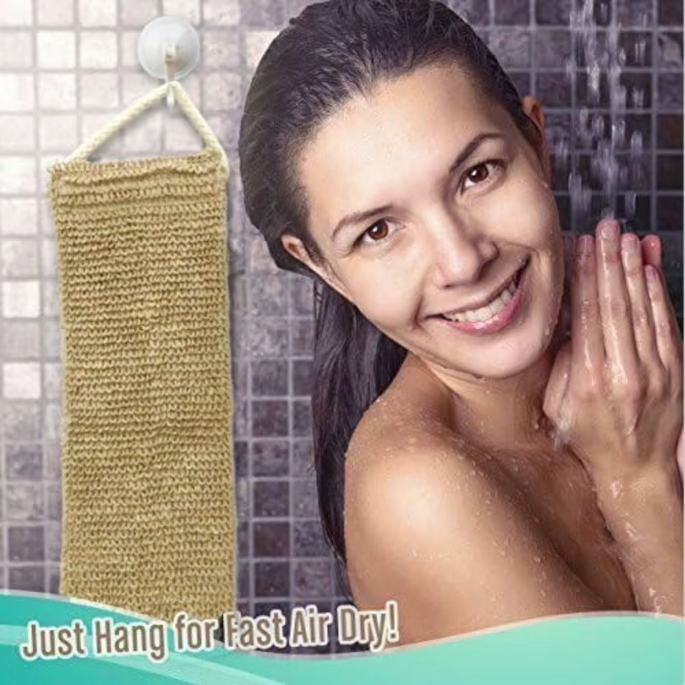 Serviette de bain et de douche en jute, ceinture expansive pour le dos, épurateur pour livres corporels, sangle HOShower