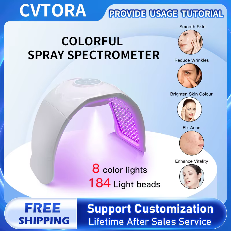 PDT Led masque Facial 8 couleurs Photon