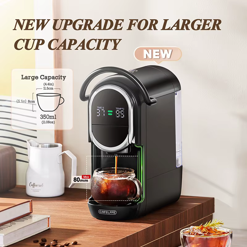 CAFELFFE-Machine à café à capsules 4 en 1, cafetière à cappuccino, expresso multiple chaud et froid, Dolce Gusto a.net, poudre de expresso 19BAR