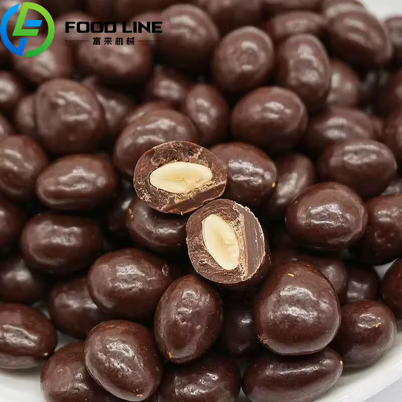 Petite machine de revêtement de noix de chocolat, poêle automatique de revêtement de chocolat