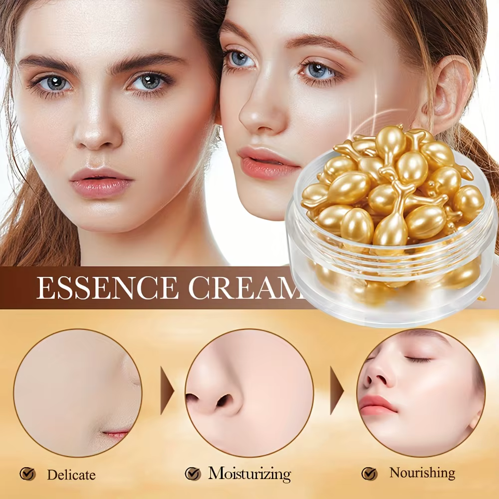 Capsules d'essence hydratante à la vitamine E