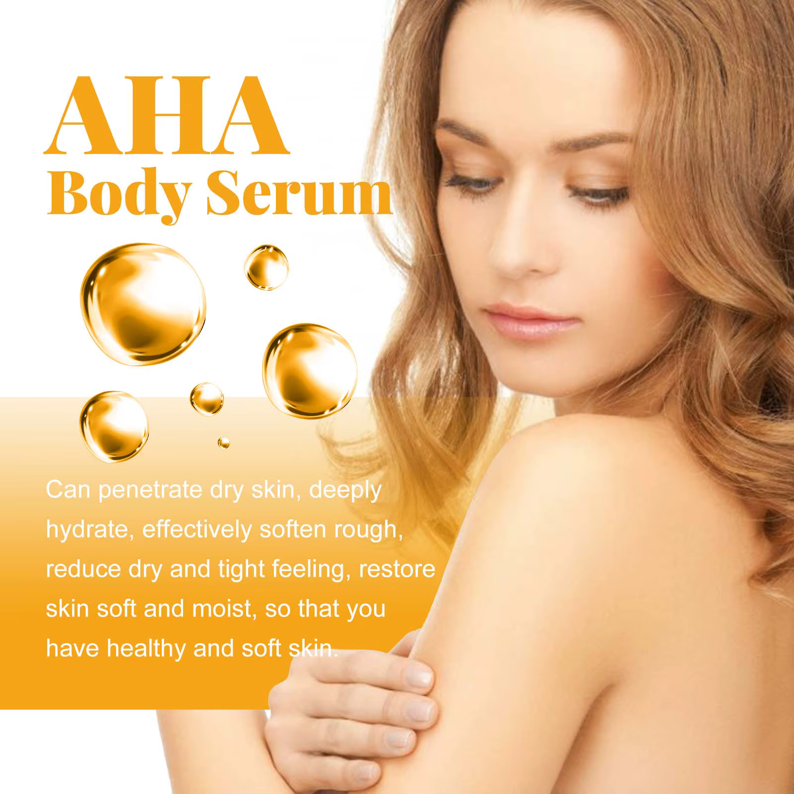 AHA sérum pour le corps hydratant éclaircissant taches gomme correcteur rétrécissement pores réparation éclaircir