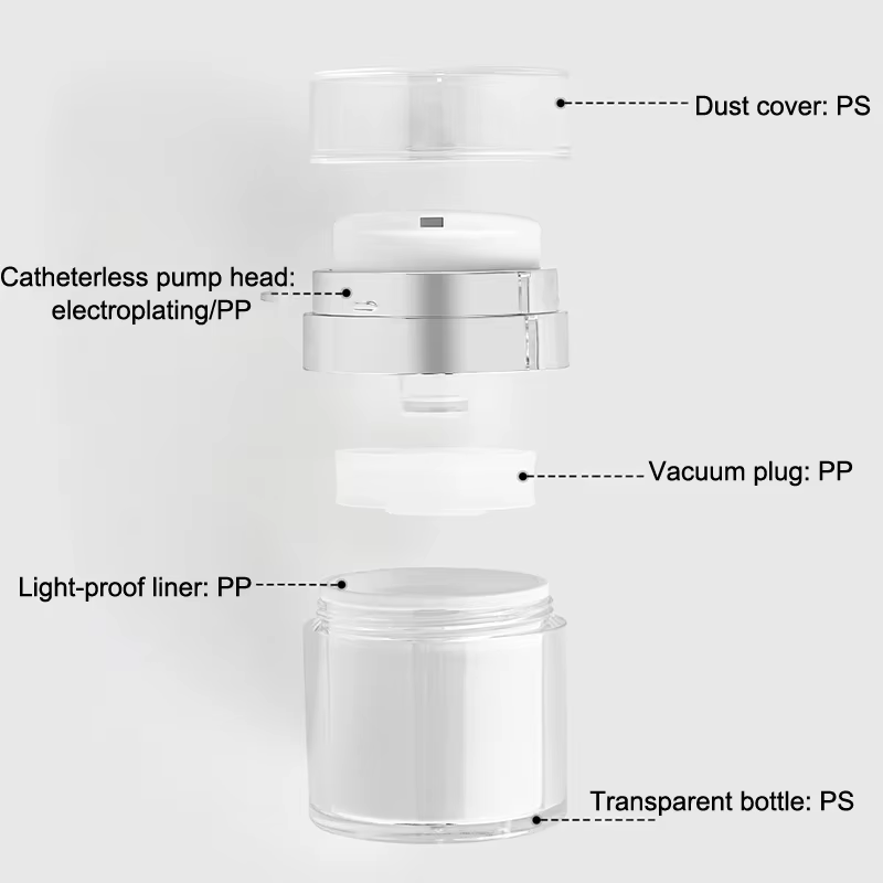 Bouteille de crème sous vide 15g/30g/50g/100g