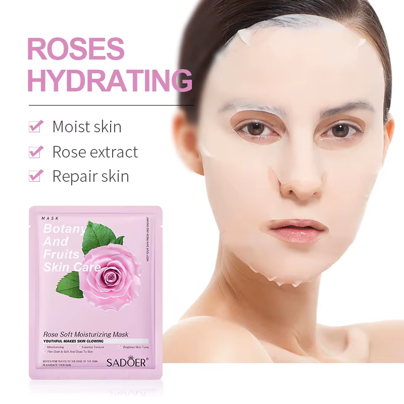 8 pièces SADOER Fruits masque Facial beauté masques de soin du visage hydratant raffermissant