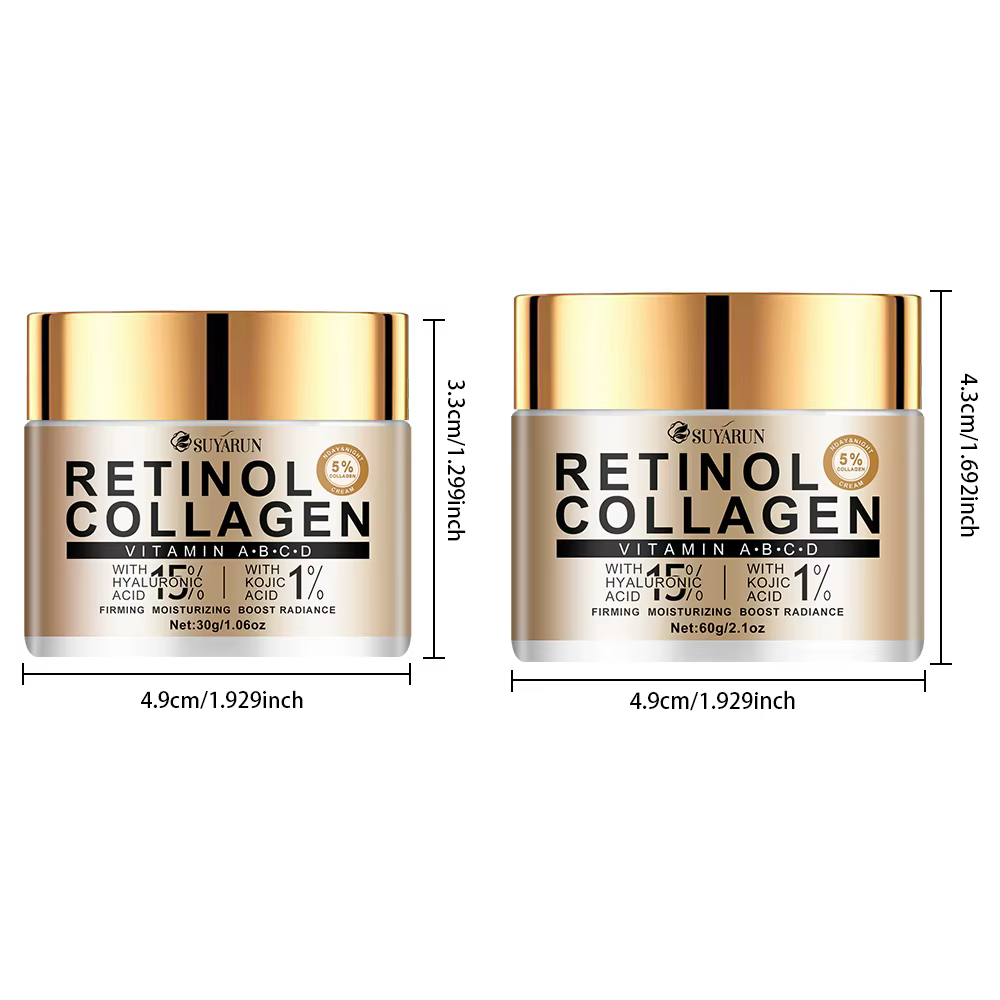 Crème hydratante au collagène avec acide kojique naturel