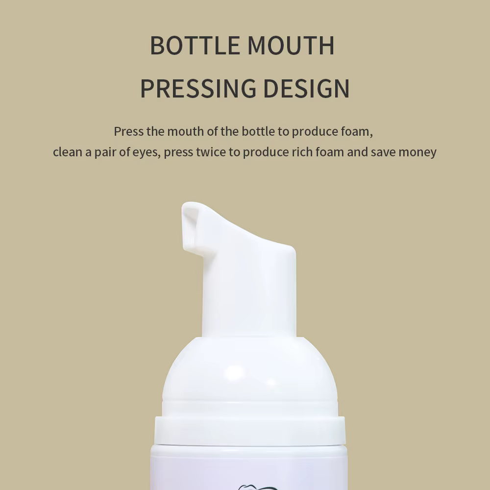 GLAMLASH 5 pièces 5ml Shampooing Nettoyant Mousse pour Cils Concentré avec Bouteille Vide pour Extensions de Cils