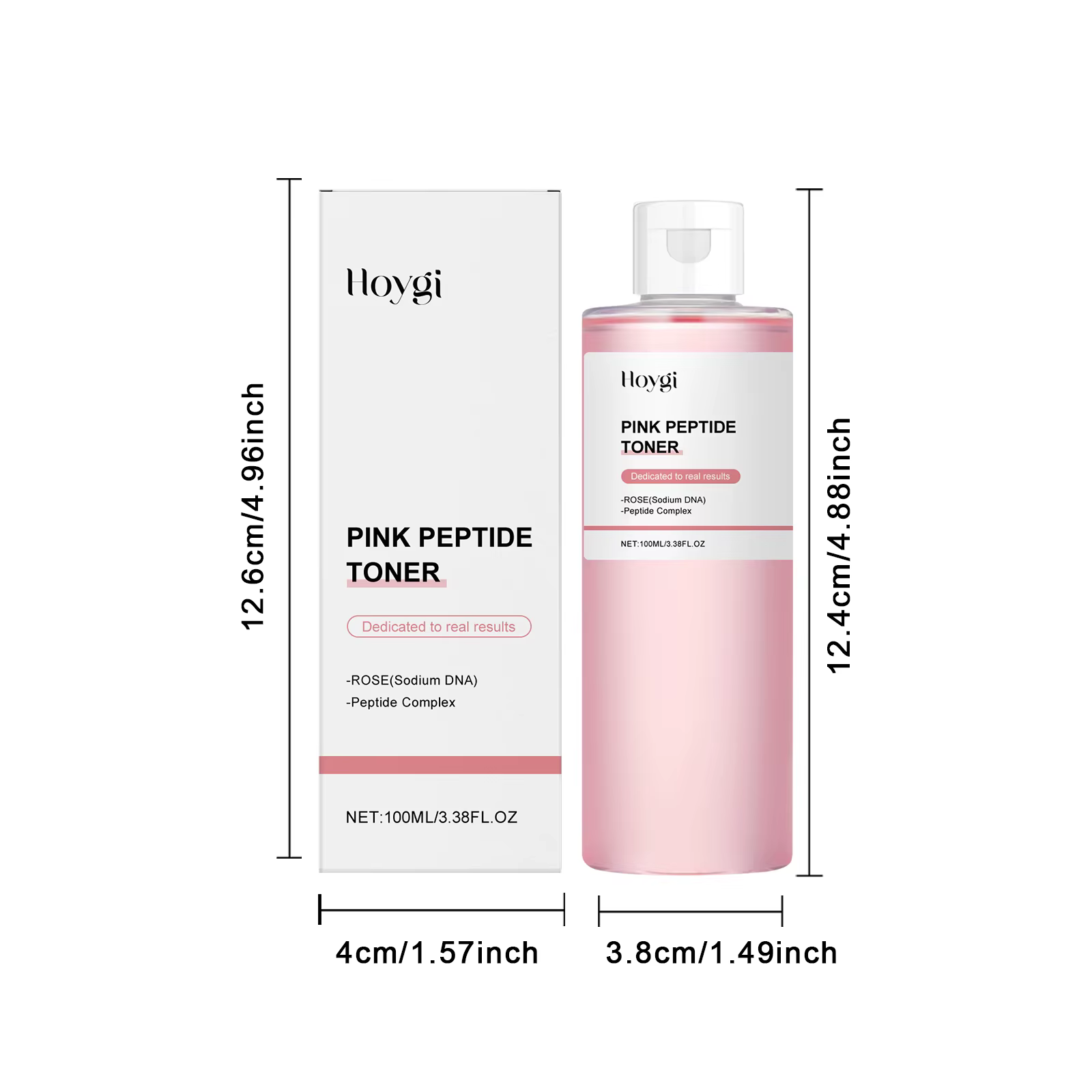 Tonique à l'essence de Rose brillant pour la peau