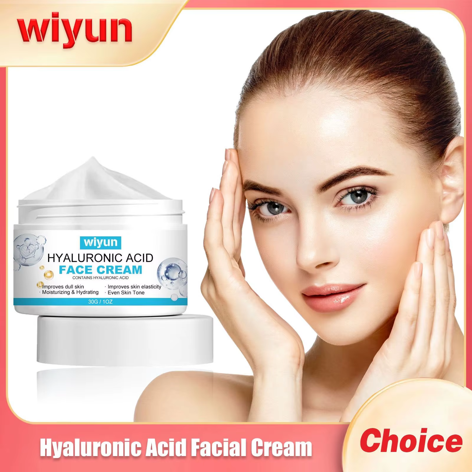 Crème à l'acide hyaluronique pour le visage