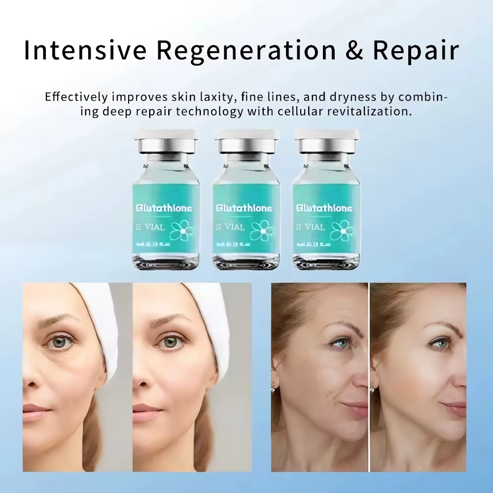 Essence d'ampoule éclaircissante au glutathion 4 ml × 5 - Sérum hydratant en profondeur pour l'élasticité de la peau