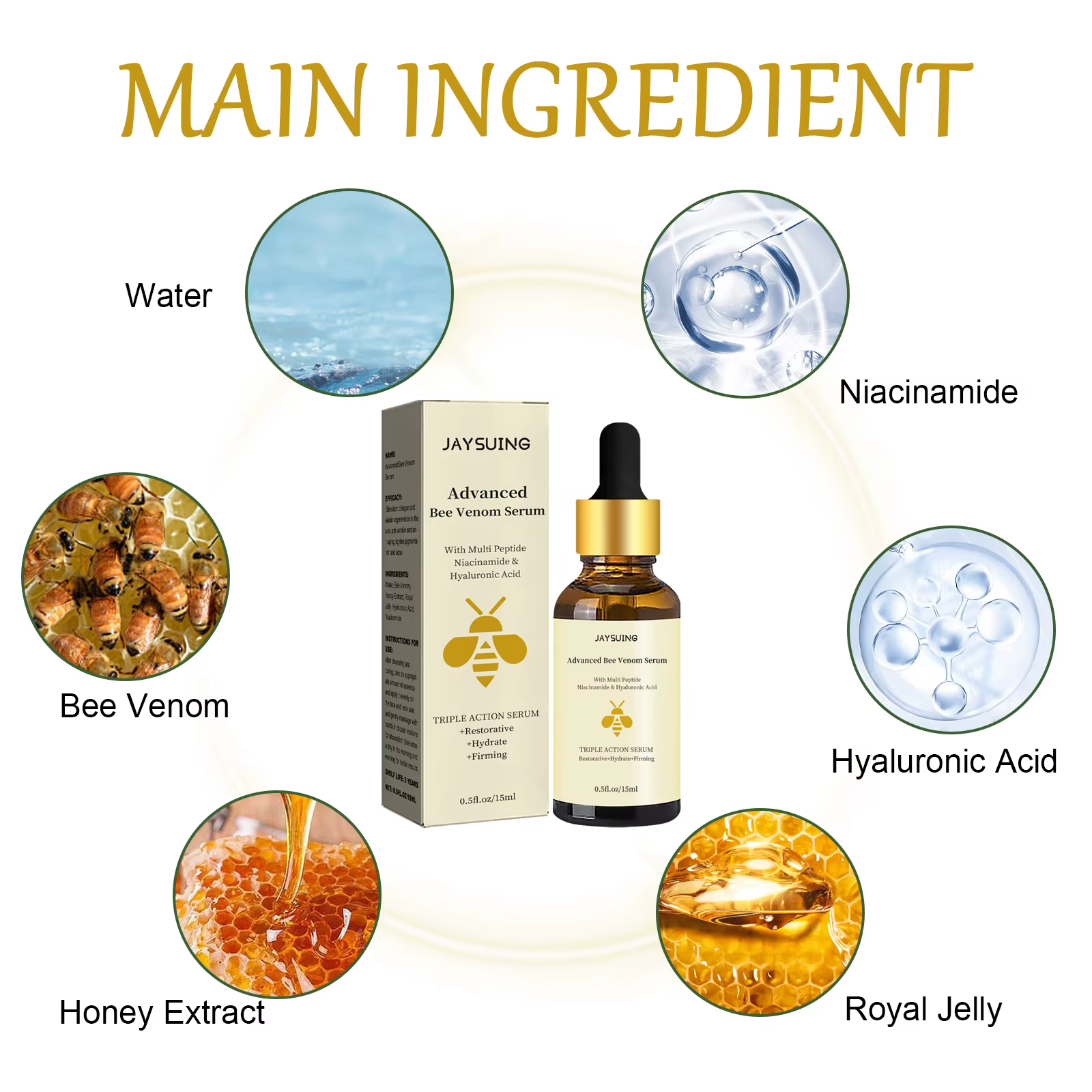 Sérum avancé au venin d'abeille