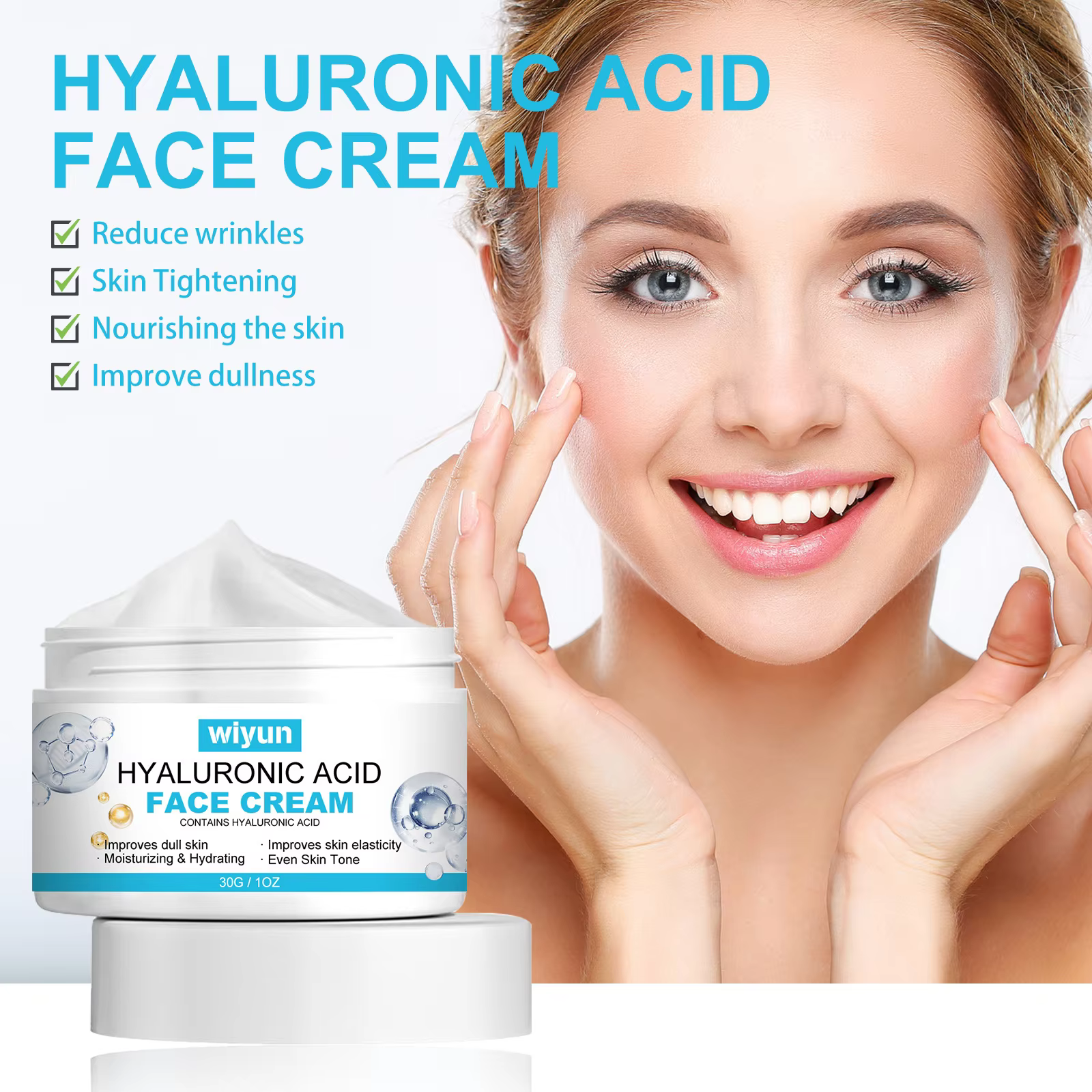 Crème à l'acide hyaluronique pour le visage