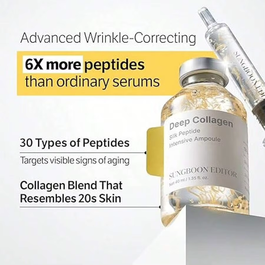 Lifting intensif au peptide de soie | Sérum anti-âge pour le visage avec collagène et complexe raffermissant et
